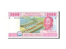 Banknote, Central African States, 2000 Francs, 2002, 2002, KM:408A, UNC(65-70)