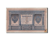 Billete, 1 Ruble, 1898, Rusia, KM:1a, 1898, BC+