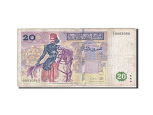 Tunesien, 20 Dinars, 1992-1997, KM:88, 1992-11-07, VG(8-10)