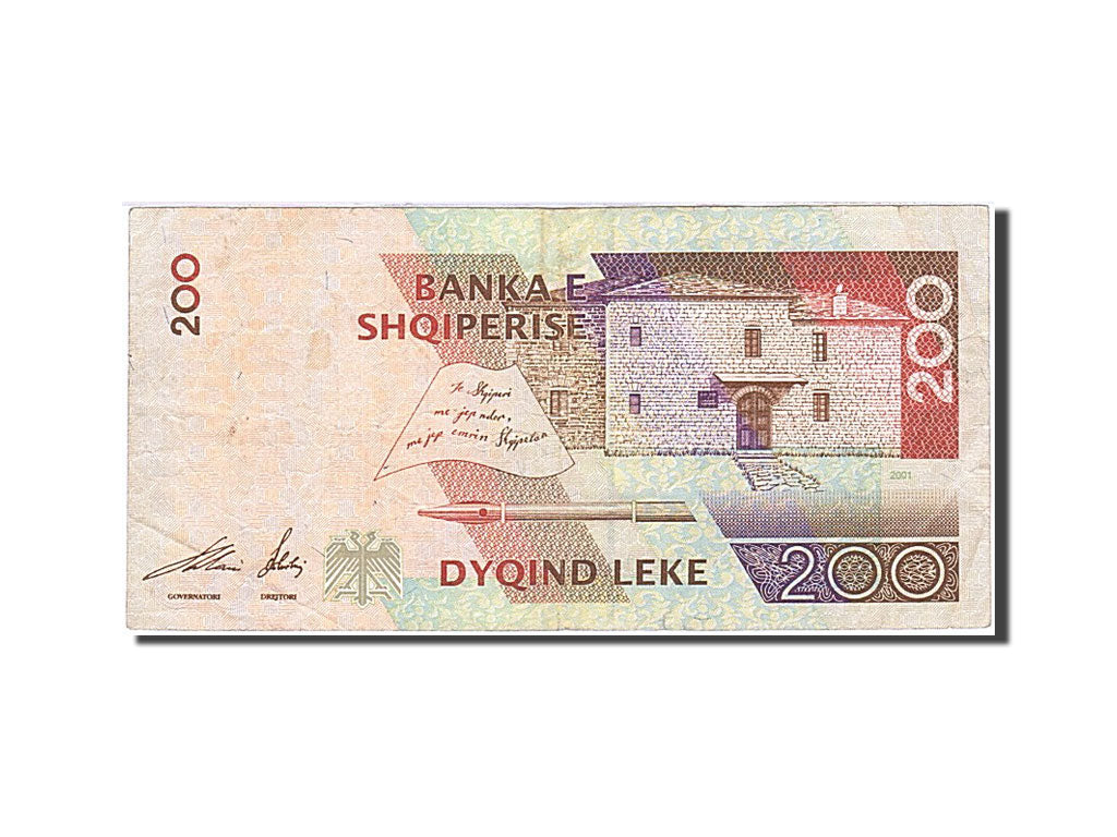 Geldschein, Albania, 200 Lekë, 2001, 2001, KM:67, SS