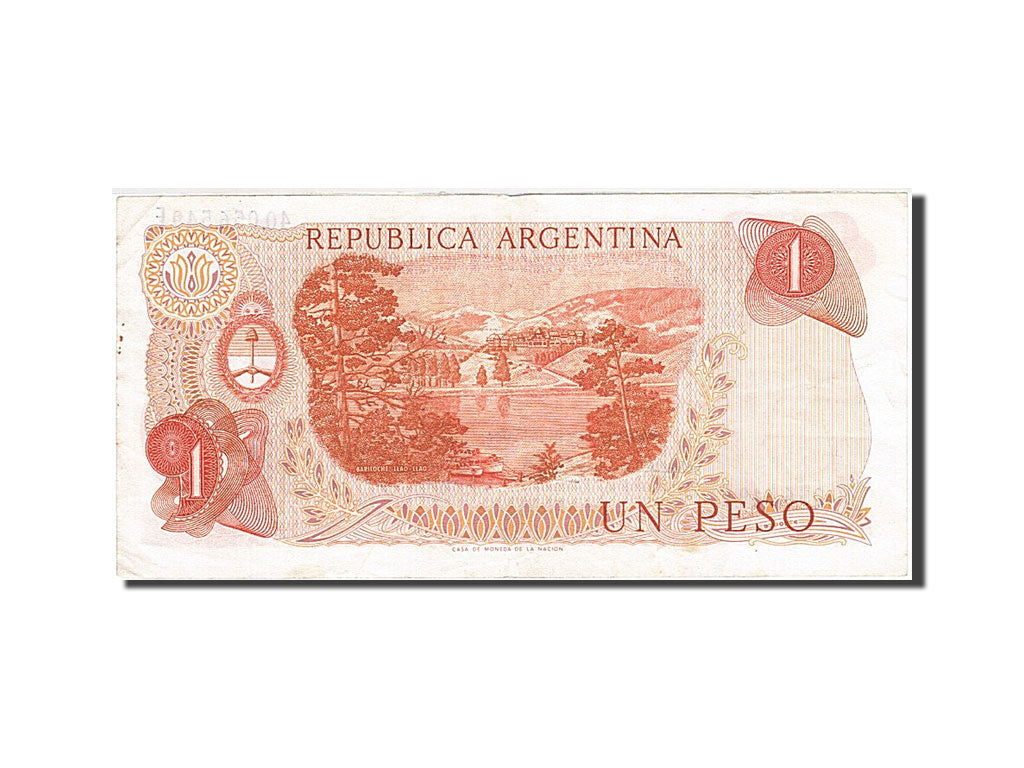 Argentina, 1 Peso, 1970, KM:287, 1970-1973, VF(20-25)