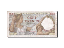 Geldschein, Frankreich, 100 Francs, 1939, 1942-02-12, S, Fayette:26.66, KM:94