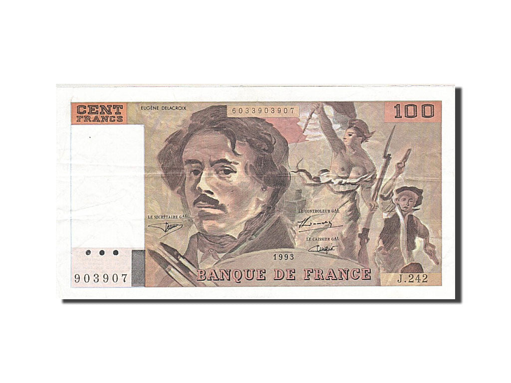 Banknote, France, 100 Francs, 1978, 1993, EF(40-45), Fayette:69bis.8, KM:154g