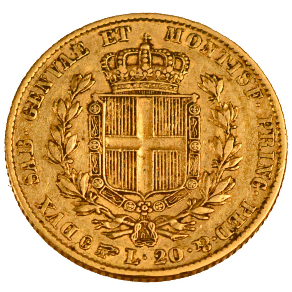 Coin, ITALIAN STATES, SARDINIA, Carlo Alberto, 20 Lire, 1847, Torino, EF(40-45)