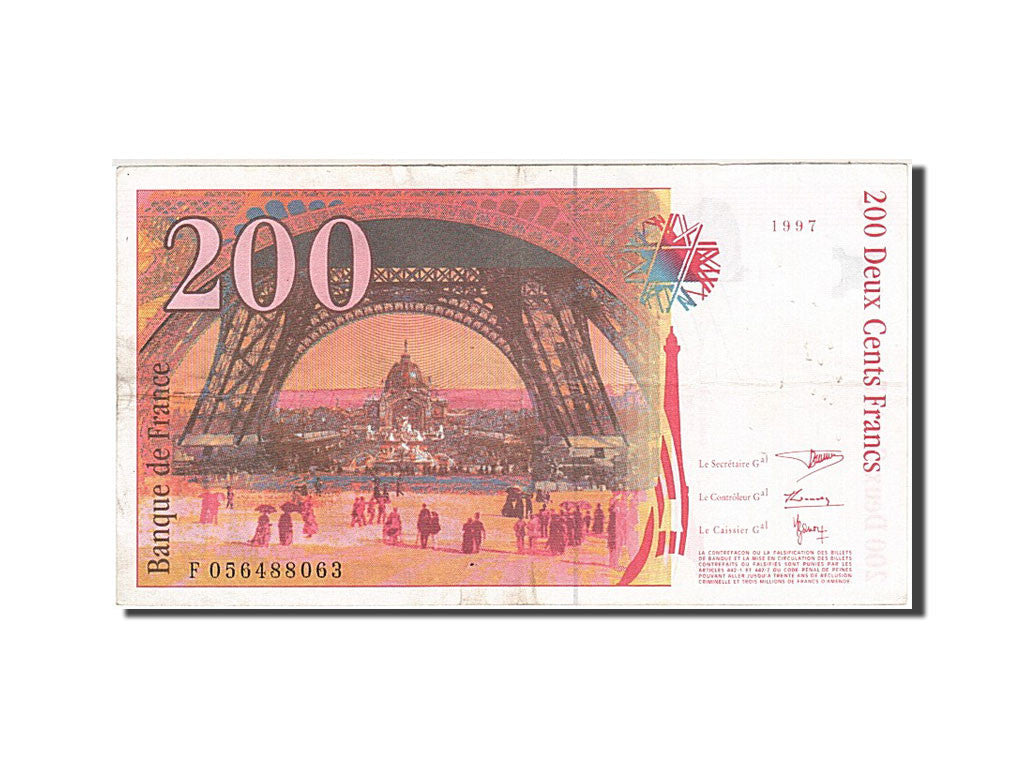 France, 200 Francs, 1995, 1997, KM:159b, TTB, Fayette:75.4b