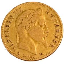 Moneda, Francia, Napoleon III, Napoléon III, 10 Francs, 1862, Strasbourg, BC+