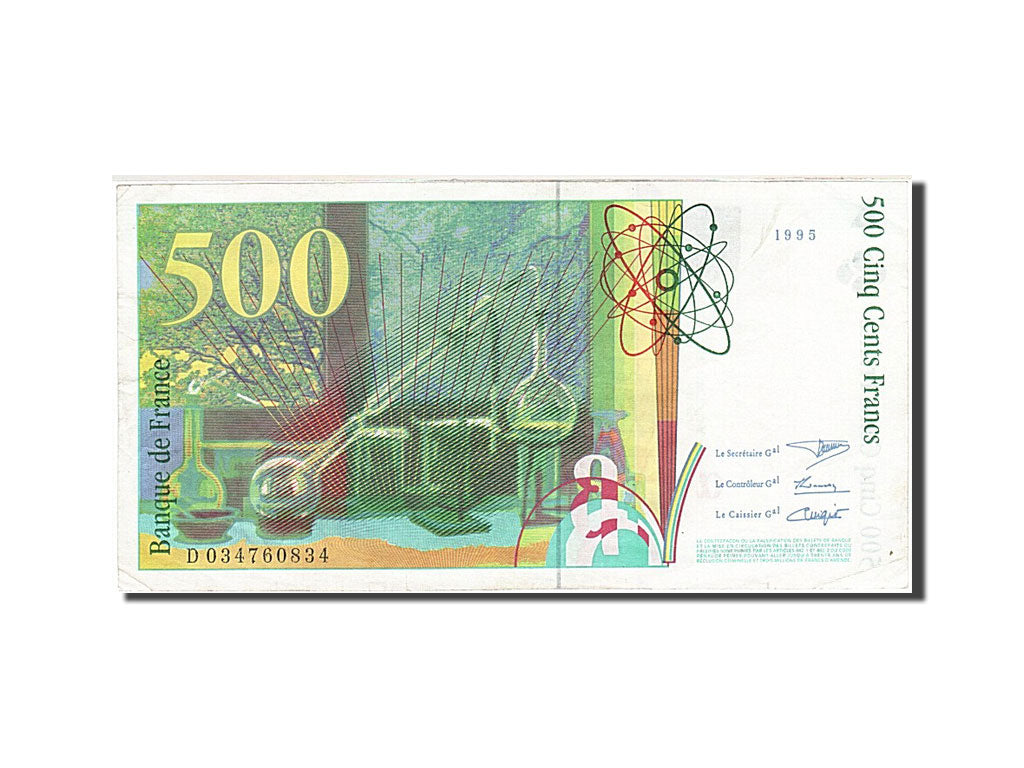 France, 500 Francs, 1993, 1995, KM:160a, TTB, Fayette:76.2