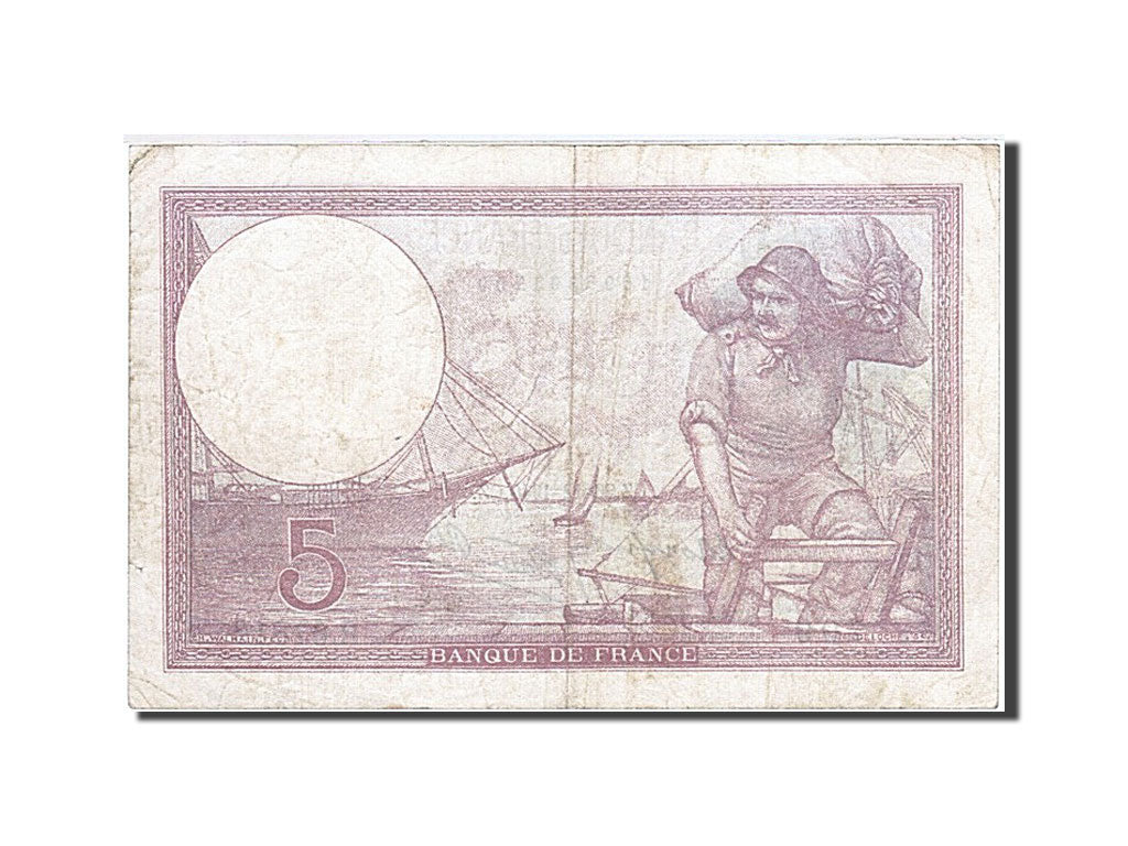 Biljet, Frankrijk, 5 Francs, 1917, 1940-12-26, TTB, Fayette:4.18, KM:83
