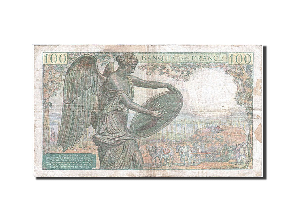 France, 100 Francs, 1942, KM:101a, 1942-05-15, VF(20-25), Fayette:27.1