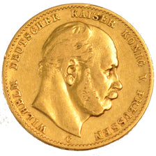 GERMAN STATES, 10 Mark, 1877, Cleves, KM #504, EF(40-45), Gold, 3.91