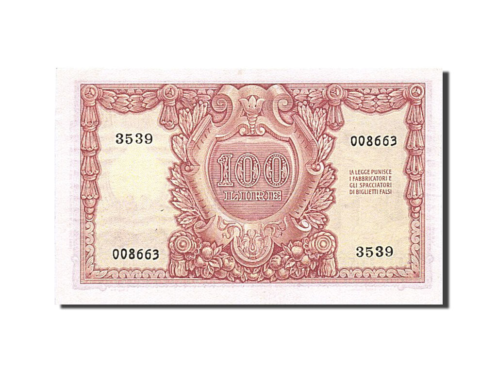 Italy, 100 Lire, 1951, KM:92b, 1951-12-31, AU(55-58)
