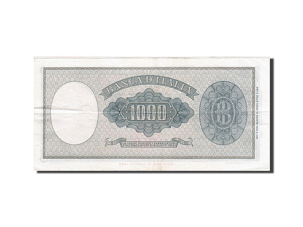 Italy, 1000 Lire, 1948, KM:88d, 1961-09-25, AU(50-53)