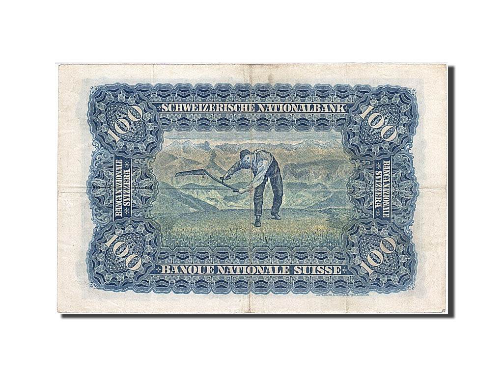 Suisse, 100 Franken, 1921-1928, KM:35t, 1946-08-31, TTB