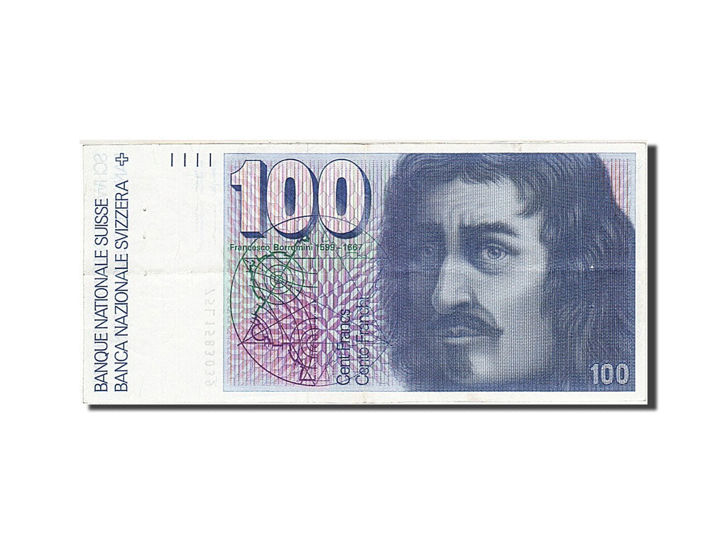 Schweiz, 100 Franken, 1976-1979, KM:57a, 1975, EF(40-45)