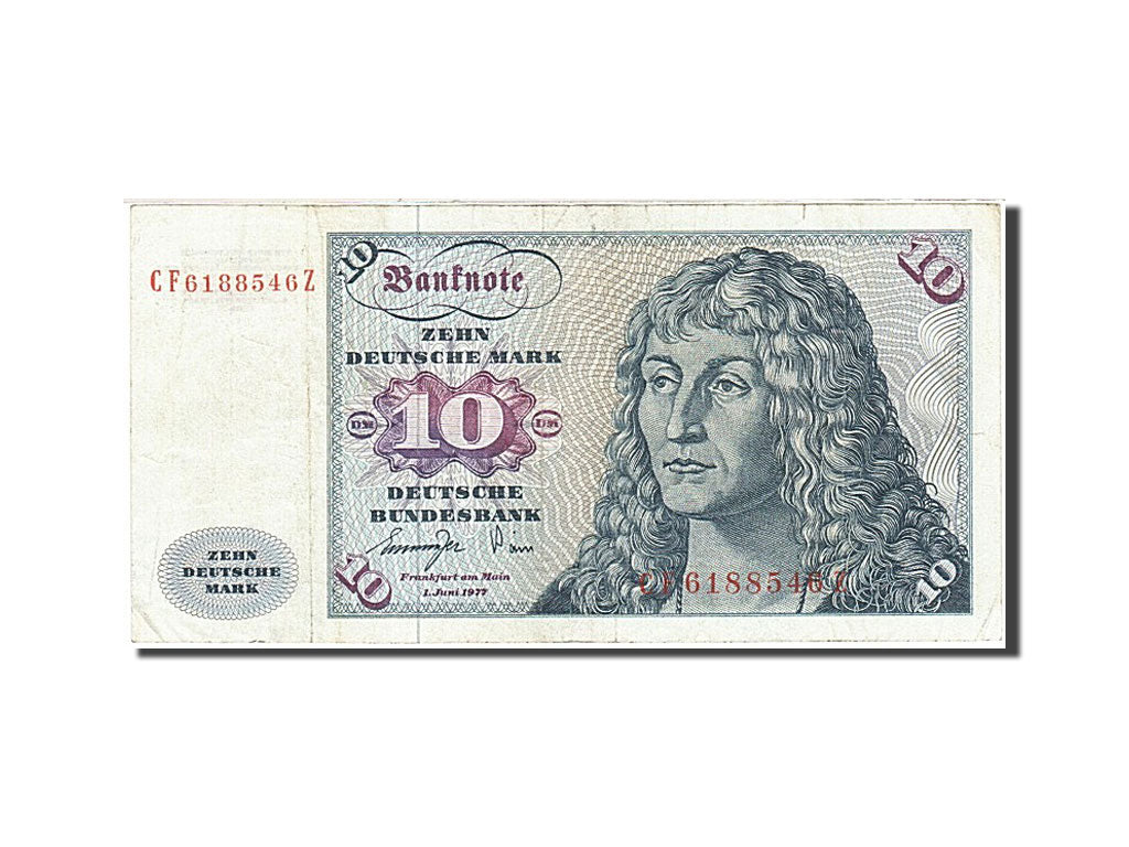 Banknote, GERMANY - FEDERAL REPUBLIC, 10 Deutsche Mark, 1970-1980, 1977-06-01