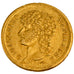 ITALIAN STATES, 40 Lire, 1813, Neapolis, KM #266, AU(50-53), Gold, 27, 12.89