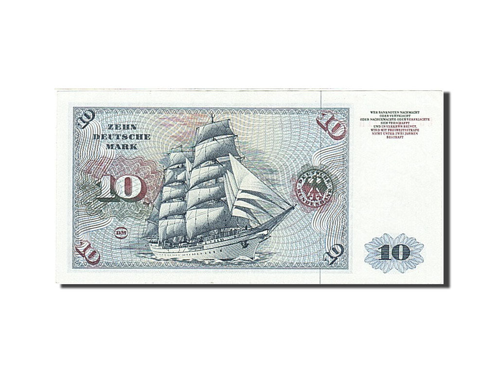 Billete, 10 Deutsche Mark, 1970-1980, ALEMANIA - REPÚBLICA FEDERAL, KM:31b