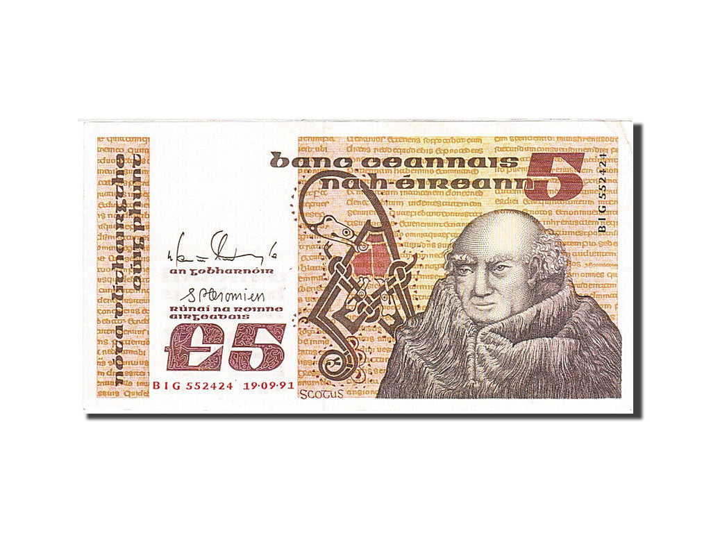 Ireland - Republic, 5 Pounds, 1976-1982, KM:71e, 1979-05-10, AU(50-53)