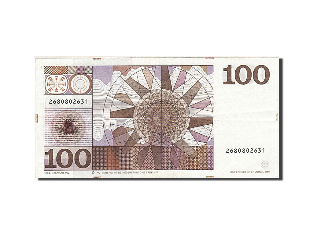Banknote, Netherlands, 100 Gulden, 1966-1972, 1970-05-14, KM:93a, AU(55-58)