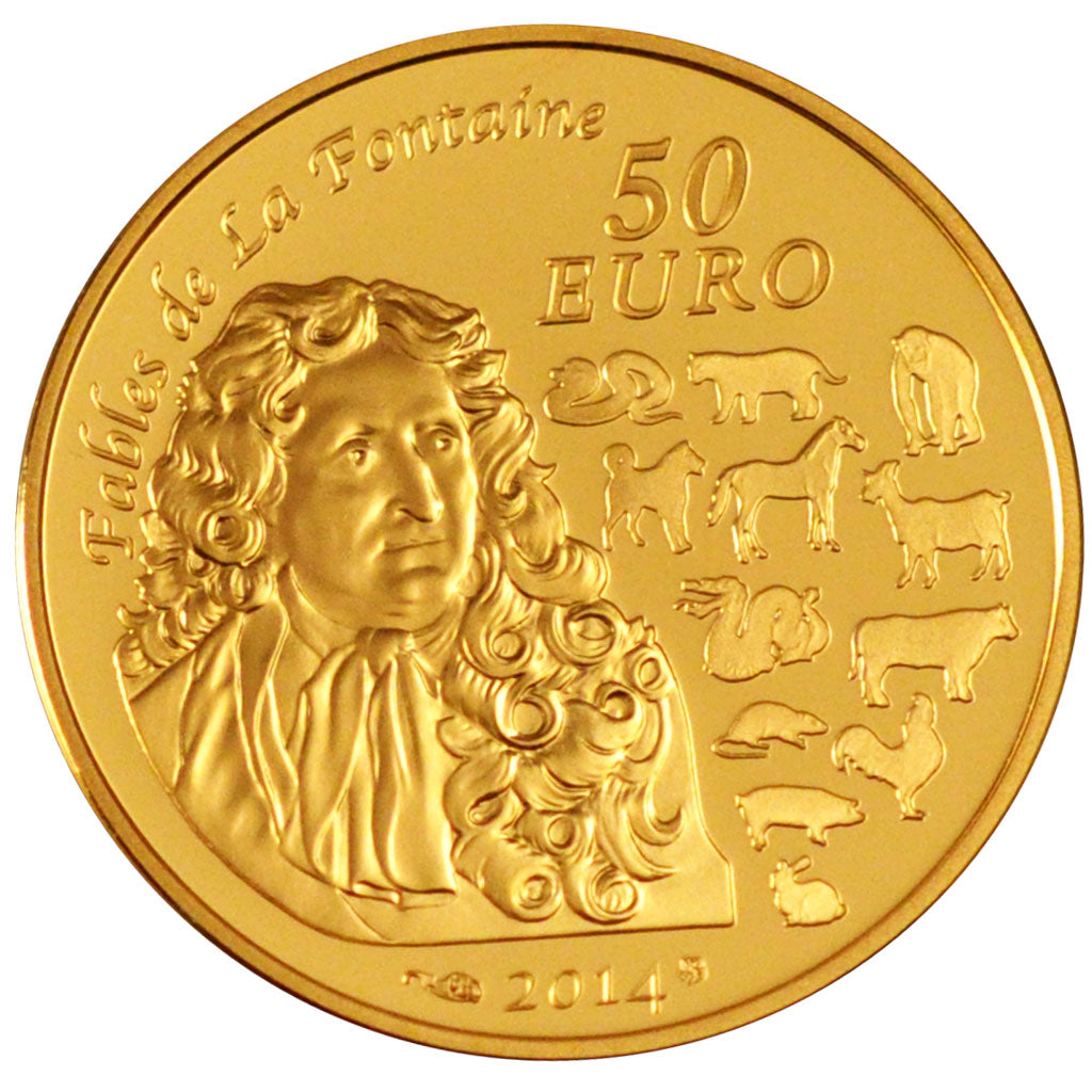France, 50 Euro, 2014, MS(65-70), Gold, 8.45