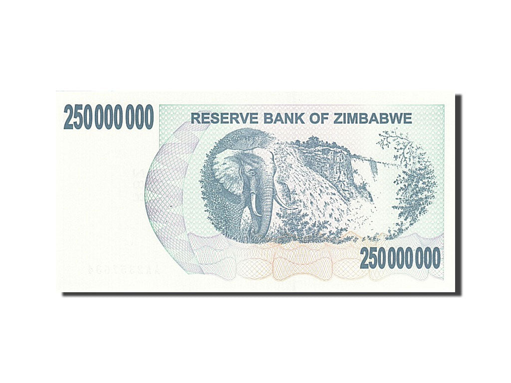 Banknote, Zimbabwe, 250 Million Dollars, 2006-2008, 2008-05-02, KM:59