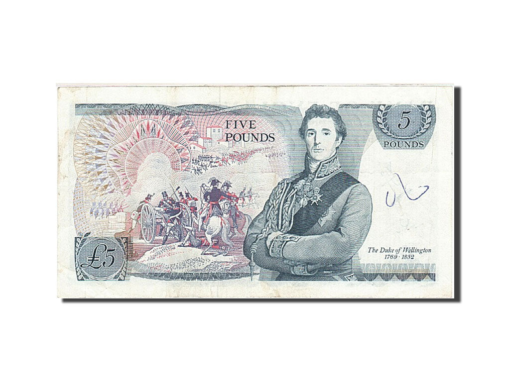 Banknote, Great Britain, 5 Pounds, 1971-1982, 1973-1980, KM:378b, VF(20-25)