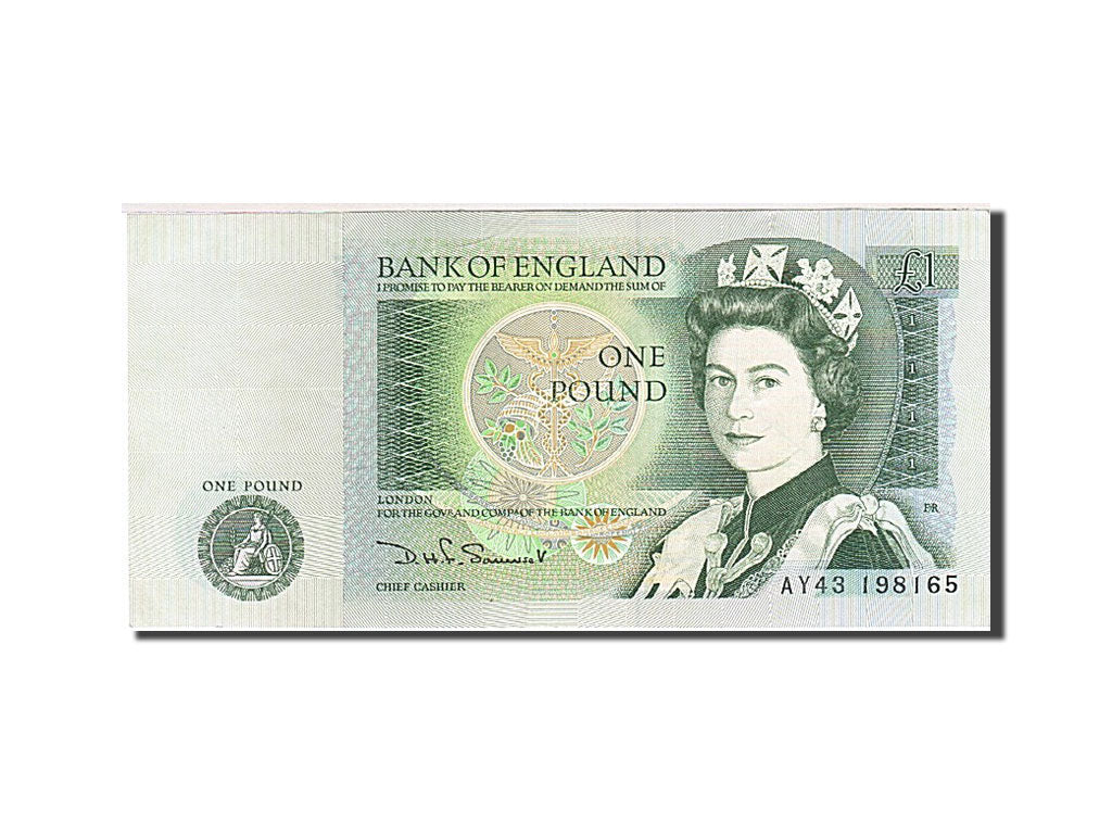 Banknote, Great Britain, 1 Pound, 1971-1982, 1981-1984, KM:377b, UNC(60-62)