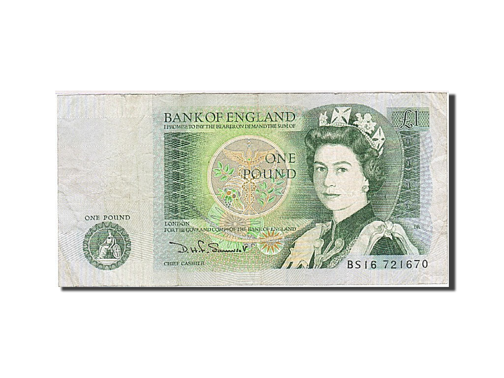 Banknote, Great Britain, 1 Pound, 1971-1982, 1981-1984, KM:377b, EF(40-45)