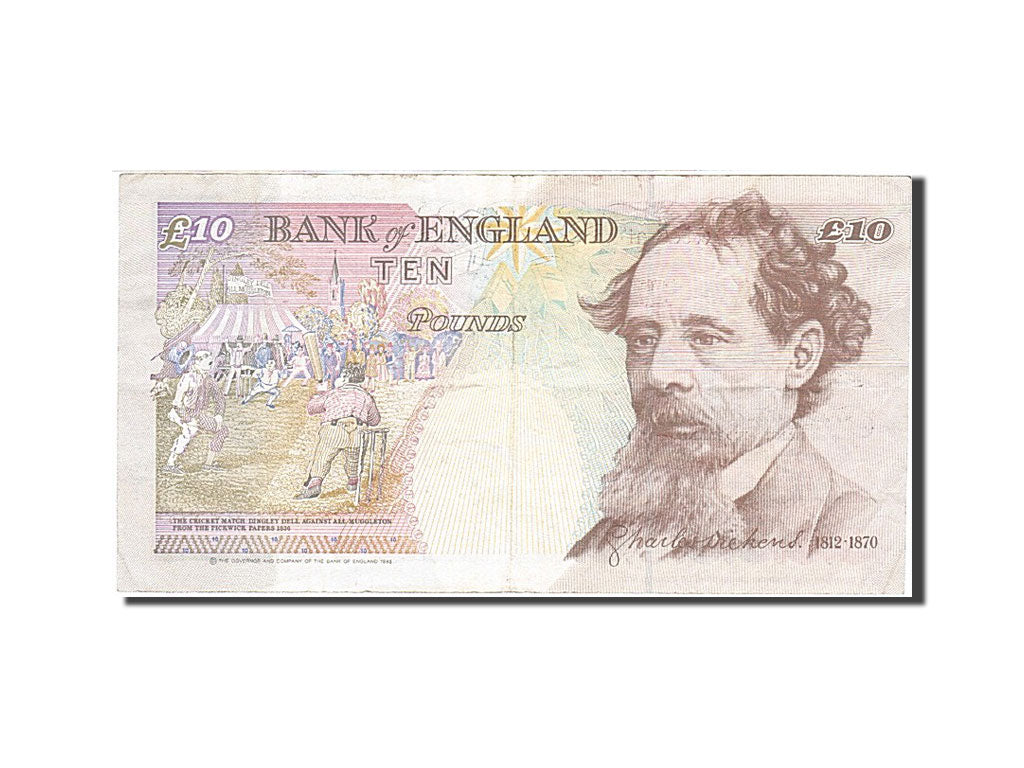 Banknote, Great Britain, 10 Pounds, 1993, 1993-1998, KM:386a, AU(55-58)