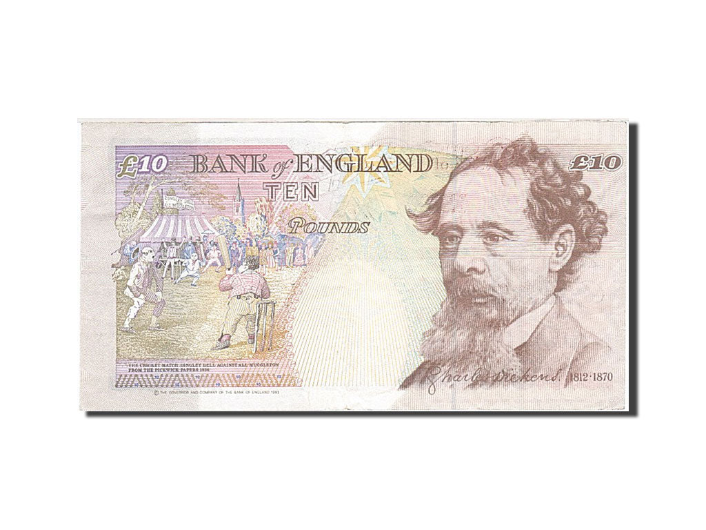 Great Britain, 10 Pounds, 1993, KM:386a, 1993-1998, UNC(63)
