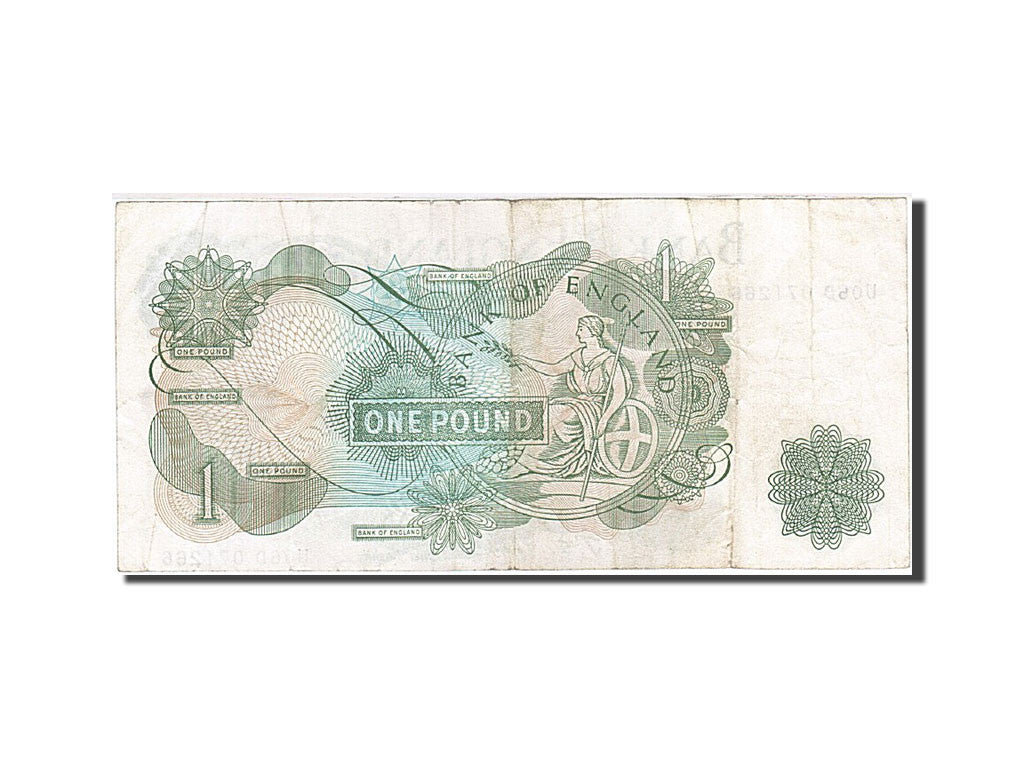 Banknote, Great Britain, 1 Pound, 1960-1964, 1966-1970, KM:374e, EF(40-45)
