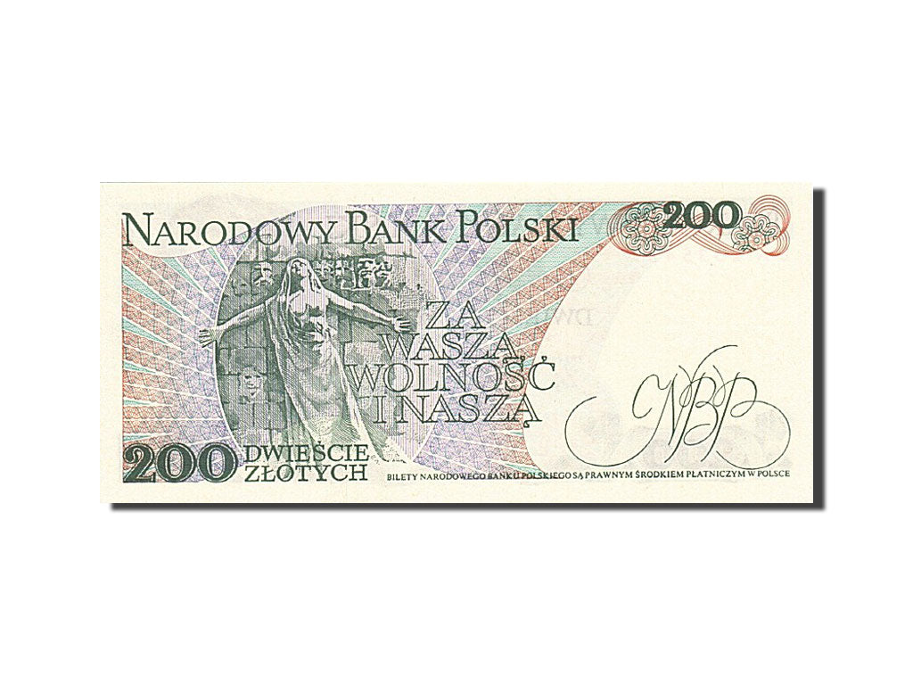 Banknote, Poland, 200 Zlotych, 1974-1976, 1986-06-01, KM:144c, UNC(65-70)