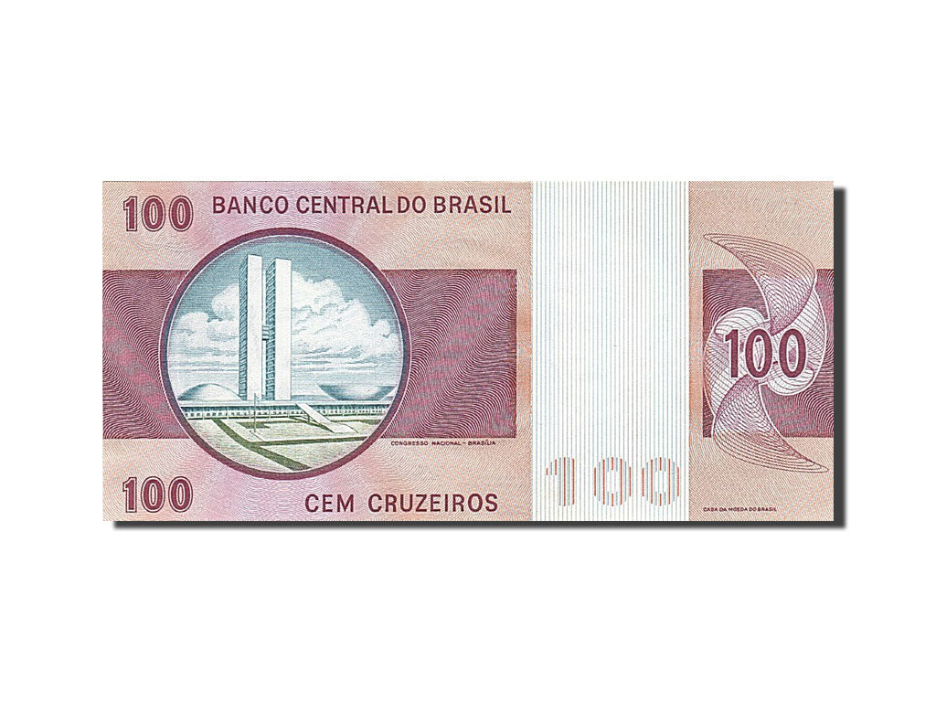 Banknote, Brazil, 100 Cruzeiros, 1970, 1974, KM:195Aa, UNC(65-70)