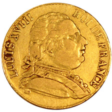 Louis XVIII, 20 Francs or buste habillé