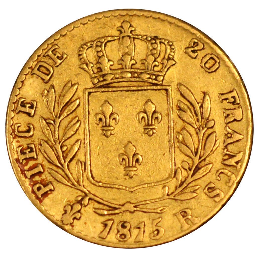 Louis XVIII, 20 Francs or buste habillé