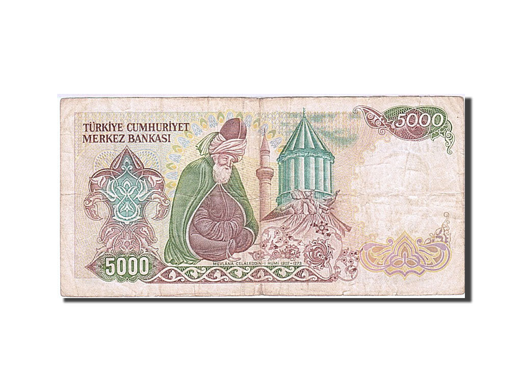 Banknote, Turkey, 5000 Lira, 1984-1997, 1985, KM:197, VF(20-25)