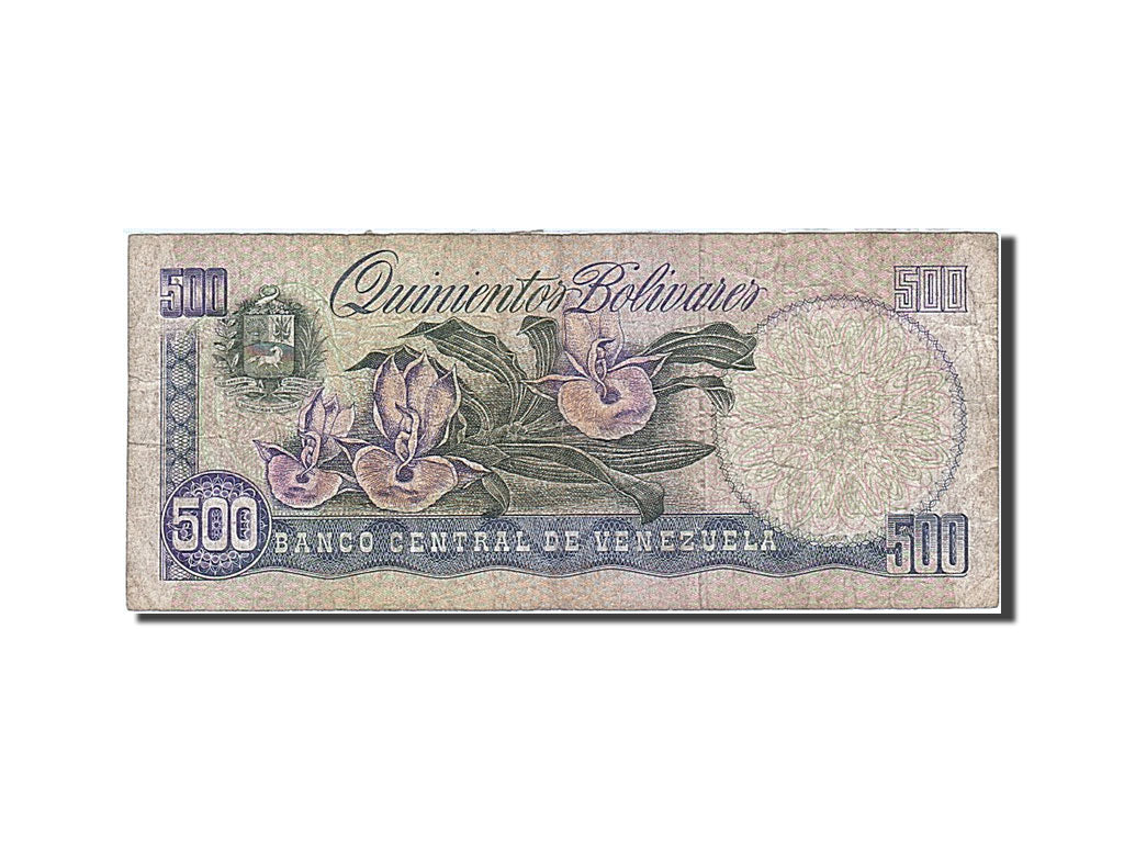 Banknote, Venezuela, 500 Bolivares, 1981-1988, 1998-02-05, KM:67f, VF(20-25)