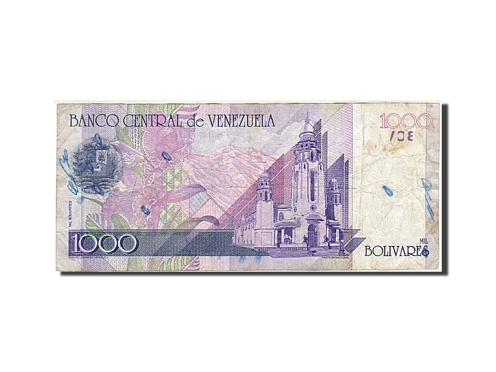 Venezuela, 1000 Bolivares, 1998, KM:79, 1998-09-10, TB