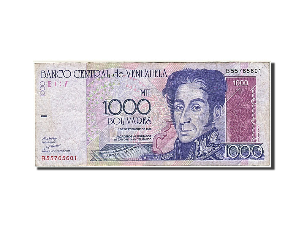 Billet, Venezuela, 1000 Bolivares, 1998, 1998-10-09, KM:79, TTB