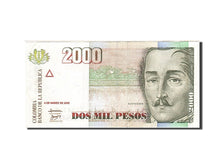Colombia, 2000 Pesos, 2001, KM:451j, 2005-03-04, AU(55-58)