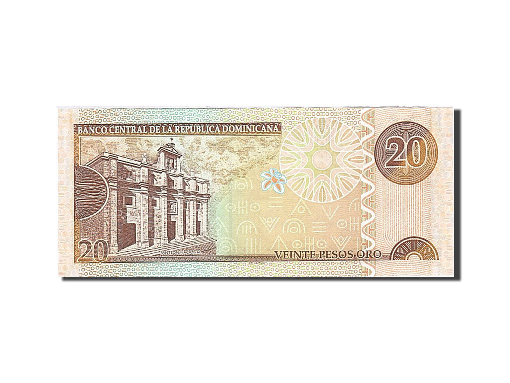 Banknote, Dominican Republic, 20 Pesos Oro, 2001-2002, 2002, KM:169b, UNC(60-62)