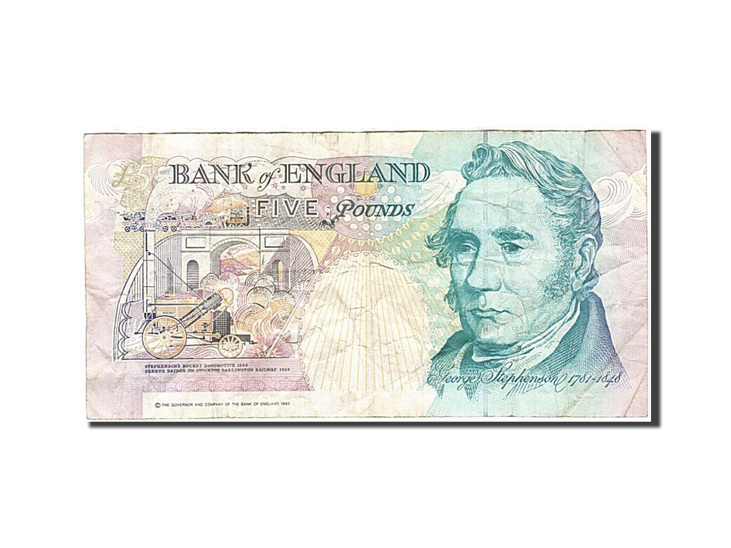 Großbritannien, 5 Pounds, 1990-1992, KM:382a, 1990, EF(40-45)