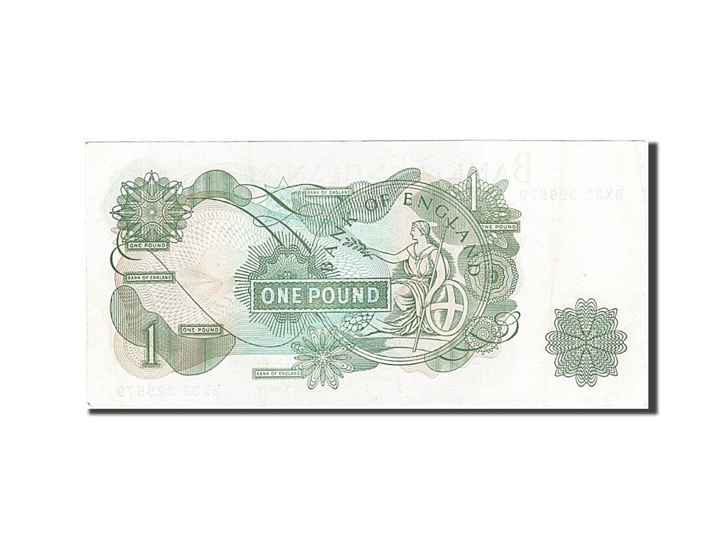 Banconote, Gran Bretagna, 1 Pound, 1960-1964, KM:374g, 1970-1977, SPL-