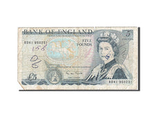 Great Britain, 5 Pounds, 1971-1982, KM:378f, 1988-1991, VG(8-10)
