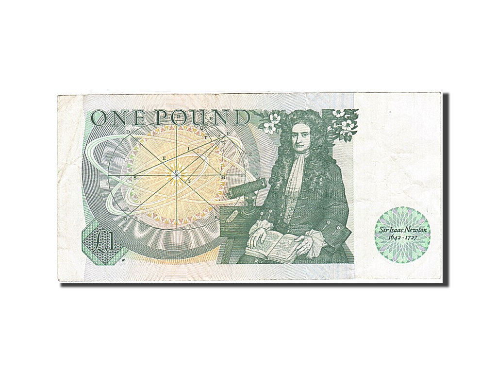 Great Britain, 1 Pound, 1971-1982, KM:377b, 1981-1984, EF(40-45)