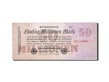 Billet, Allemagne, 50 Millionen Mark, 1923, 1923-07-25, KM:98a, TTB+