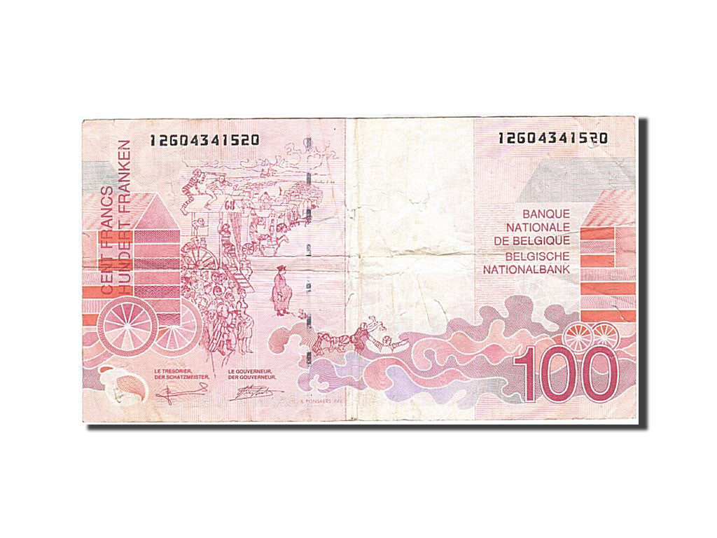 Banknote, Belgium, 100 Francs, 1994-1997, Undated (1995-2001), KM:147, VF(20-25)