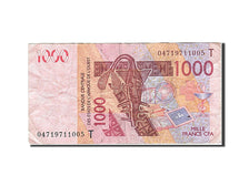 Banknote, West African States, 1000 Francs, 2003, 2003, KM:815Ta, VF(30-35)