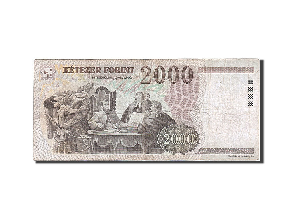 Hungary, 2000 Forint, 1997-1999, KM:181a, 1998, VF(20-25)
