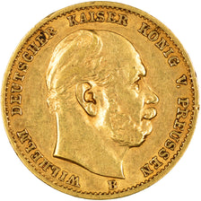 GERMAN STATES, 10 Mark, 1874, Bayreuth, KM #504, EF(40-45), Gold, 3.95
